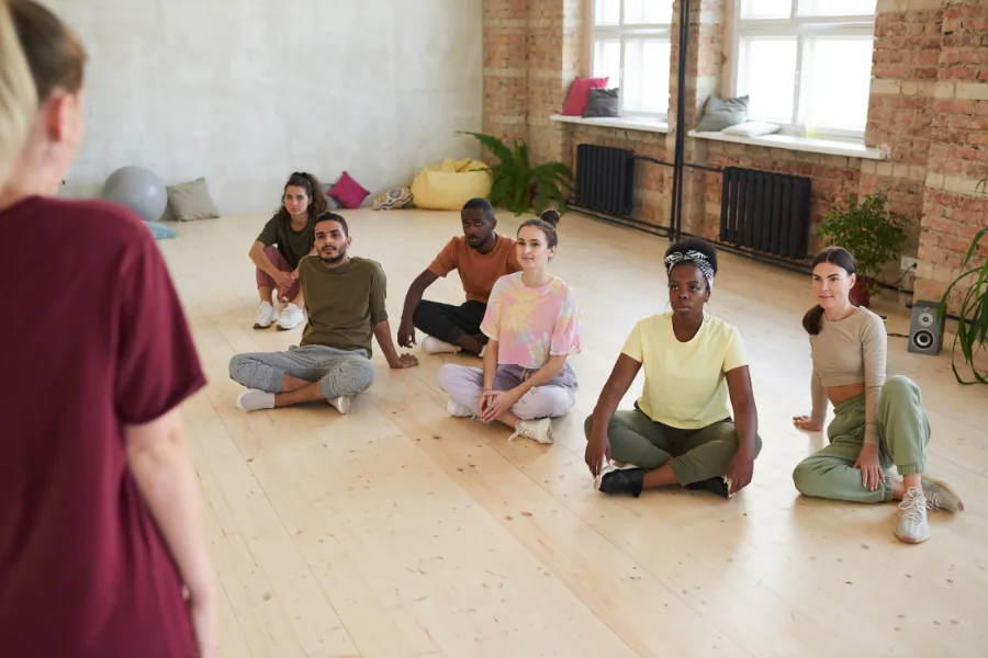 Reiki attunement training session
